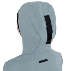 Sweatshirt infantil unissex em fleece com zíper Equestro Cinza ardósia Cinzento