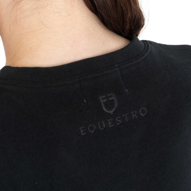 Sweatshirt feminina gola careca em fleece Equestro mulher