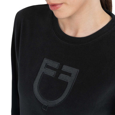 Sweatshirt feminina gola careca em fleece Equestro mulher