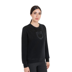 Sweatshirt feminina gola careca em fleece Equestro mulher