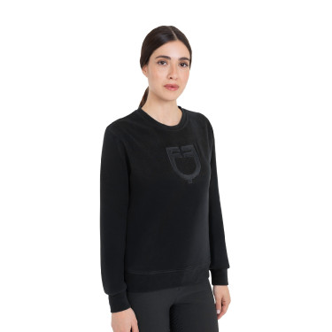 Sweatshirt feminina gola careca em fleece Equestro mulher