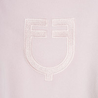 Sweatshirt feminina gola careca em fleece Equestro mulher Violeta feltrado