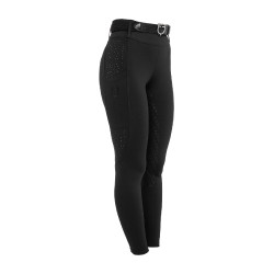 Leggings femininas de cintura alta com passadores e strass Equestro mulher