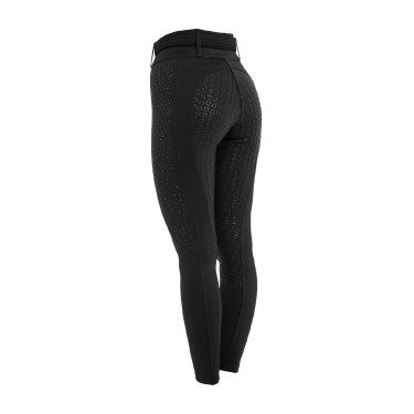 Leggings femininas de cintura alta com passadores e strass Equestro mulher
