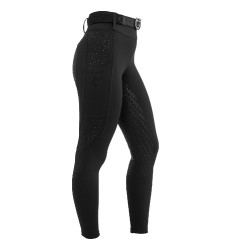 Leggings femininas de cintura alta com passadores e strass Equestro mulher