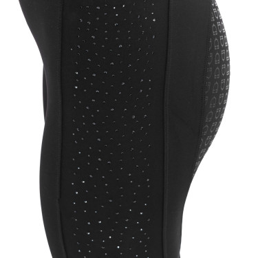 Leggings femininas de cintura alta com passadores e strass Equestro mulher