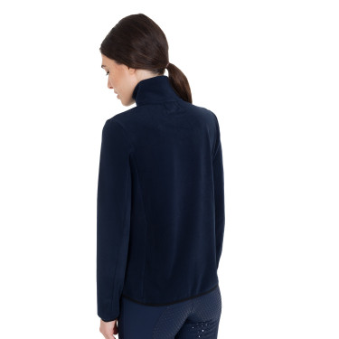 Moletom feminino gola alta em fleece com zíper 3/4 Equestro mulher Moletom feminino gola alta em fleece com zíper 3/4 Equestro mulher