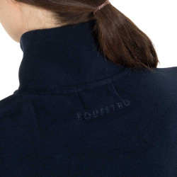 Moletom feminino gola alta em fleece com zíper 3/4 Equestro mulher Moletom feminino gola alta em fleece com zíper 3/4 Equestro mulher