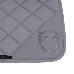 Almofada de salto com logotipo em strass Equestro Cinza gelo / cinza gelo