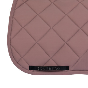 Almofada de sela de dressage Equestro com logótipo em strass Galhada Bege Almofada de sela de dressage Equestro com logótipo em strass Galhada Bege