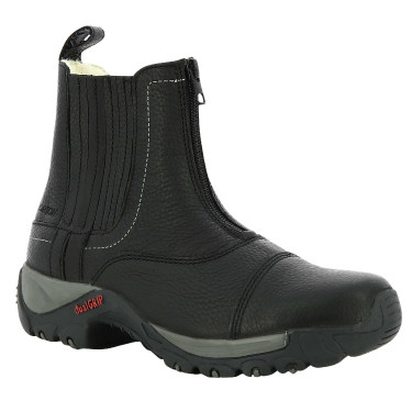 Botas de equitação inverno couro com lã