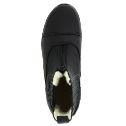 Botas de equitação inverno couro com lã