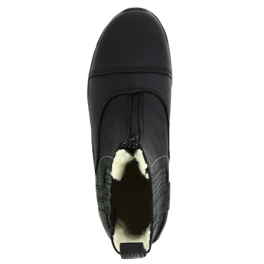 Botas de equitação inverno couro com lã