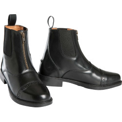 Botas de Equitação em Couro com Zíper Equithème