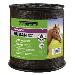 Fita elétrica 40 mm para vedação de cavalos
