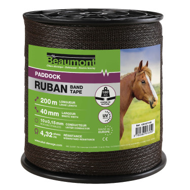 Fita elétrica 40 mm para vedação de cavalos