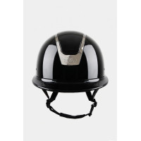 Capacete de equitação Zenith Crystal Gloss B Vertigo Preto