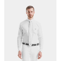 Design Camisa de concurso de equitação masculina de manga comprida Horse Pilot homem