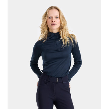 T-shirt térmico de equitação Horse Pilot feminino Marinho Azul-marinho T-shirt térmico de equitação Horse Pilot feminino Marinho Azul-marinho