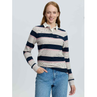 Camisola de Rugby Sloane com Riscas LeMieux mulher Camisola de Rugby Sloane com Riscas LeMieux mulher