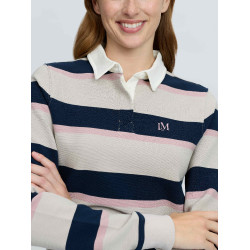 Camisola de Rugby Sloane com Riscas LeMieux mulher