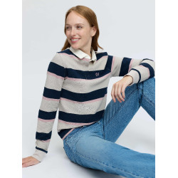 Camisola de Rugby Sloane com Riscas LeMieux mulher