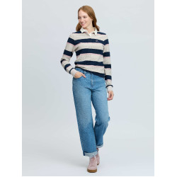 Camisola de Rugby Sloane com Riscas LeMieux mulher