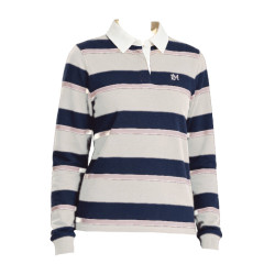 Camisola de Rugby Sloane com Riscas LeMieux mulher