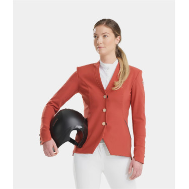 Casaco de competição Aerotech Horse Pilot feminino Terracota Laranja Casaco de competição Aerotech Horse Pilot feminino Terracota Laranja