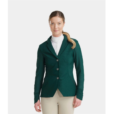 Casaco de competição Aeromesh Horse Pilot feminino Verde escuro Casaco de competição Aeromesh Horse Pilot feminino Verde escuro