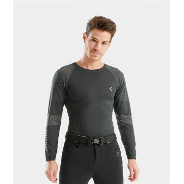 Camiseta Optimax Horse Pilot homem Ferro Cinzento