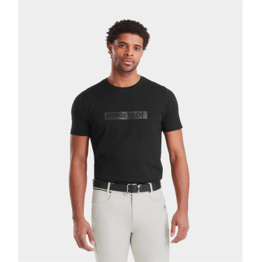 T-shirt equitação homem Horse Pilot Team orgânica
