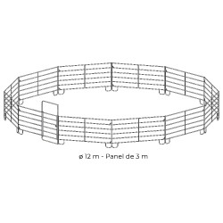 Painéis galvanizados em pack 3 m La Gée