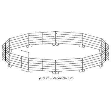 Painéis galvanizados em pack 3 m La Gée
