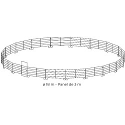 Painéis galvanizados em pack 3 m La Gée