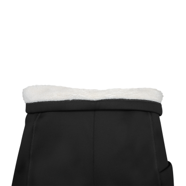 Legging de equitação térmico ELT Rica em fleece bouclé feminino Preto