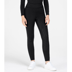 Legging de equitação térmico ELT Rica em fleece bouclé feminino Preto