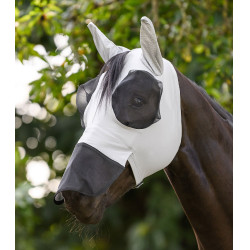Máscara anti-moscas Waldhausen Puck proteção nasal Cinza prateado Cinzento