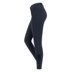 Calça de equitação ELT Micro grip nos joelhos Azul noturno
