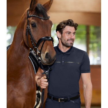 Polo ELT Michigan masculino Azul profundo