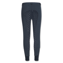 Calça de equitação térmica ELT Fun Sport com silicone infantil Azul noturno
