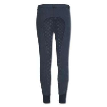 Calça de equitação térmica ELT Fun Sport com silicone infantil Azul noturno
