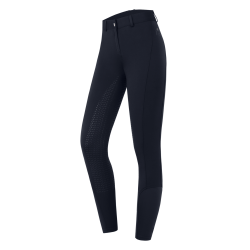 Calça de equitação térmica ELT Essential com silicone feminina Azul profundo