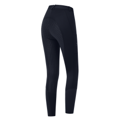 Calça de equitação térmica ELT Essential com silicone feminina Azul profundo