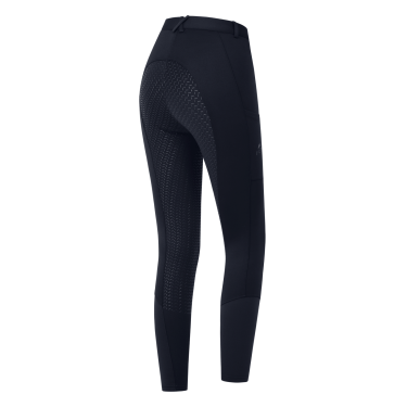 Calça de equitação térmica ELT Essential com silicone feminina Azul profundo