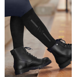 Meias de equitação unissexo ELT merino Preto