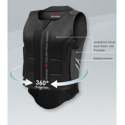 Colete de proteção equestre Swing P07 adulto flexível