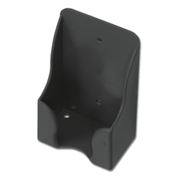 Suporte de plástico Waldhausen para pedra de sal quadrada Preto
