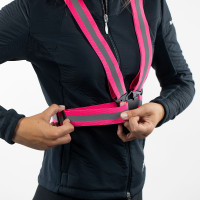 Colete ajustável com faixas refletoras Horze Rosa Colete ajustável com faixas refletoras Horze Rosa