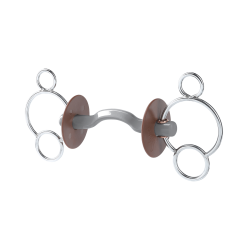 Mors 3 anéis Beris passagem de língua Konnex Suave Castanho